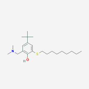 4-Tert-butyl-2-[(dimethylamino)methyl]-6-(nonylsulfanyl)phenol