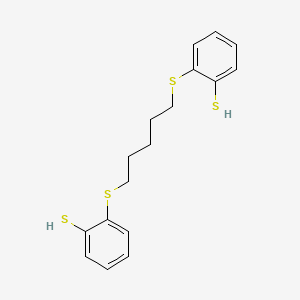 2-[5-(2-Sulfanylphenyl)sulfanylpentylsulfanyl]benzenethiol