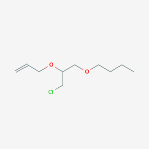 molecular formula C10H19ClO2 B14346088 1-{3-Chloro-2-[(prop-2-en-1-yl)oxy]propoxy}butane CAS No. 90499-25-5