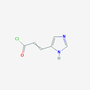 molecular formula C6H5ClN2O B14346092 3-(1H-Imidazol-5-yl)prop-2-enoyl chloride CAS No. 91788-89-5