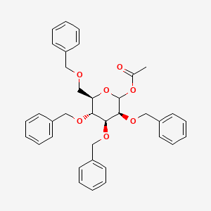 [(3S,4S,5R,6R)-3,4,5-tris(phenylmethoxy)-6-(phenylmethoxymethyl)oxan-2-yl] acetate