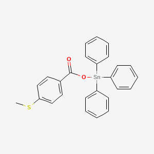 {[4-(Methylsulfanyl)benzoyl]oxy}(triphenyl)stannane