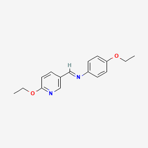 (E)-N-(4-Ethoxyphenyl)-1-(6-ethoxypyridin-3-yl)methanimine