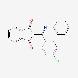 2-[(Z)-(4-Chlorophenyl)(phenylimino)methyl]-1H-indene-1,3(2H)-dione