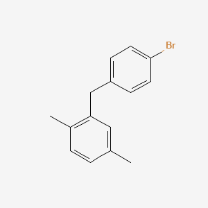 2-[(4-Bromophenyl)methyl]-1,4-dimethylbenzene