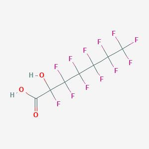 molecular formula C7H2F12O3 B14346154 2,3,3,4,4,5,5,6,6,7,7,7-Dodecafluoro-2-hydroxyheptanoic acid CAS No. 93682-62-3