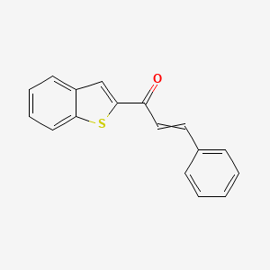 molecular formula C17H12OS B14346162 1-(1-Benzothiophen-2-yl)-3-phenylprop-2-en-1-one CAS No. 93486-61-4