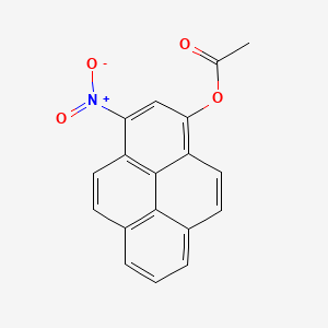 molecular formula C18H11NO4 B14346169 1-Nitro-3-acetoxypyrene CAS No. 99217-04-6