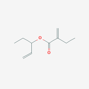 molecular formula C10H16O2 B14346192 Pent-1-en-3-yl 2-methylidenebutanoate CAS No. 91650-22-5