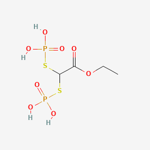 Acetic acid, bis(phosphonothio)-, 1-ethyl ester