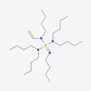 molecular formula C26H57N4P B14346233 N,N,N',N',N'',N'''-Hexabutyl-N''-ethenylphosphorimidic triamide CAS No. 97040-72-7