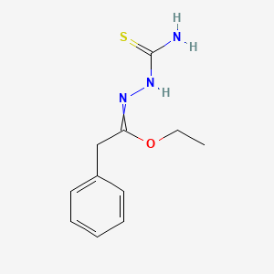 Ethyl N-carbamothioyl-2-phenylethanehydrazonate