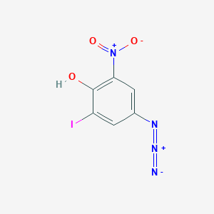 molecular formula C6H3IN4O3 B14346287 4-Azido-2-iodo-6-nitrophenol CAS No. 91502-46-4