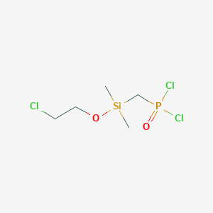 {[(2-Chloroethoxy)(dimethyl)silyl]methyl}phosphonic dichloride