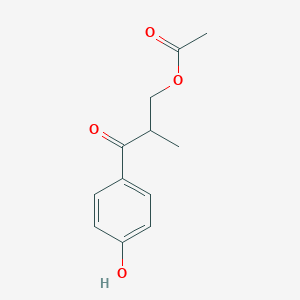 3-(4-Hydroxyphenyl)-2-methyl-3-oxopropyl acetate