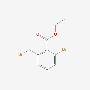 molecular formula C10H10Br2O2 B1434633 2-溴-6-(溴甲基)苯甲酸乙酯 CAS No. 1261851-80-2
