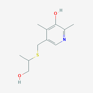 5-{[(1-Hydroxypropan-2-yl)sulfanyl]methyl}-2,4-dimethylpyridin-3-ol