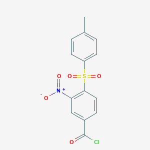 4-(4-Methylbenzene-1-sulfonyl)-3-nitrobenzoyl chloride