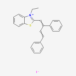 2-(2,4-Diphenylbuta-1,3-dien-1-yl)-3-ethyl-1,3-benzothiazol-3-ium iodide