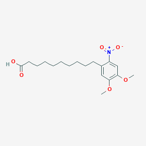 10-(4,5-Dimethoxy-2-nitrophenyl)decanoic acid