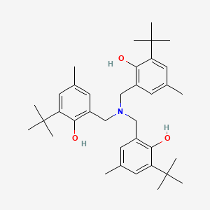 molecular formula C36H51NO3 B14346386 2,2',2''-[Nitrilotris(methylene)]tris(6-tert-butyl-4-methylphenol) CAS No. 91432-08-5