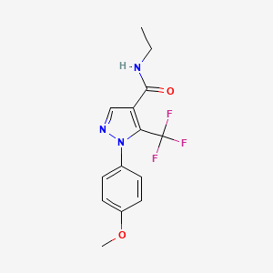 N-ethyl-1-(4-methoxyphenyl)-5-(trifluoromethyl)pyrazole-4-carboxamide