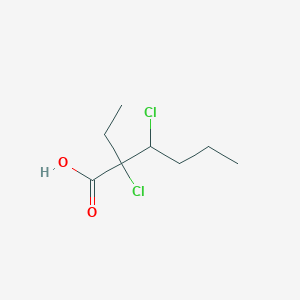 molecular formula C8H14Cl2O2 B14346406 2,3-Dichloro-2-ethylhexanoic acid CAS No. 91651-77-3