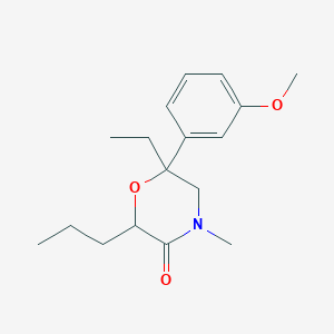 6-Ethyl-6-(3-methoxyphenyl)-4-methyl-2-propylmorpholin-3-one