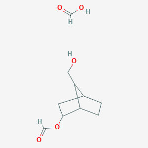 molecular formula C10H16O5 B14346419 Formic acid;[7-(hydroxymethyl)-2-bicyclo[2.2.1]heptanyl] formate CAS No. 91653-52-0