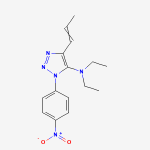 N,N-Diethyl-1-(4-nitrophenyl)-4-(prop-1-en-1-yl)-1H-1,2,3-triazol-5-amine