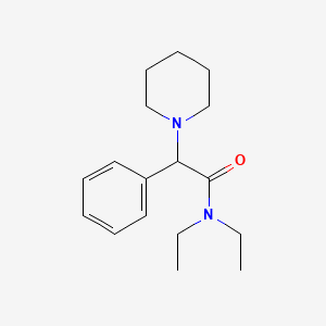 molecular formula C17H26N2O B14346489 N,N-Diethyl-2-phenyl-2-(piperidin-1-YL)acetamide CAS No. 93813-85-5