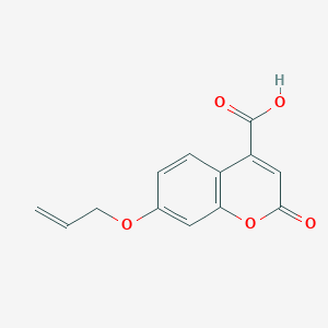 molecular formula C13H10O5 B1434649 7-(烯丙氧基)-2-氧代-2H-色满-4-羧酸 CAS No. 1239761-74-0