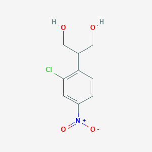 molecular formula C9H10ClNO4 B14346497 2-(2-Chloro-4-nitrophenyl)propane-1,3-diol CAS No. 91748-05-9