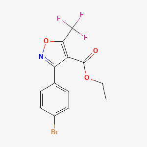 Ethyl 3-(4-Bromophenyl)-5-(trifluoromethyl)isoxazole-4-carboxylate