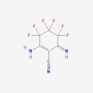 1-Cyclohexene-1-carbonitrile, 2-amino-3,3,4,4,5,5-hexafluoro-6-imino-