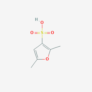 molecular formula C6H8O4S B14346527 2,5-Dimethylfuran-3-sulfonic acid CAS No. 91458-09-2