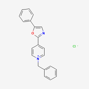 1-Benzyl-4-(5-phenyl-1,3-oxazol-2-yl)pyridin-1-ium chloride