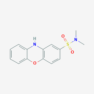 molecular formula C14H14N2O3S B14346534 N,N-Dimethyl-10H-phenoxazine-2-sulfonamide CAS No. 92192-04-6