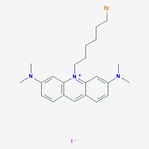 10-(6-Bromohexyl)-3,6-bis(dimethylamino)acridin-10-ium iodide