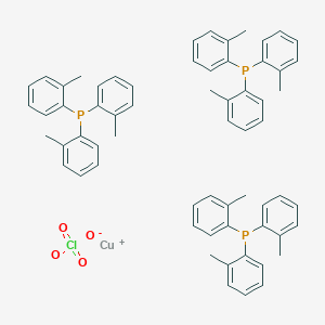 Copper(1+);tris(2-methylphenyl)phosphane;perchlorate