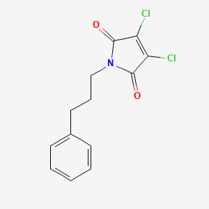 1H-Pyrrole-2,5-dione, 3,4-dichloro-1-(3-phenylpropyl)-