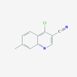 molecular formula C11H7ClN2 B1434657 4-氯-7-甲基喹啉-3-腈 CAS No. 1260676-19-4