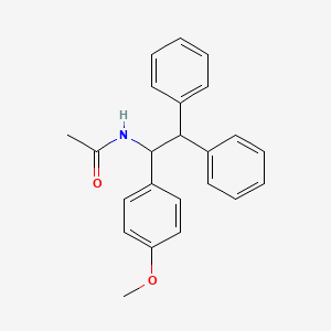 molecular formula C23H23NO2 B14346588 N-[1-(4-Methoxyphenyl)-2,2-diphenylethyl]acetamide CAS No. 93172-52-2