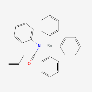 molecular formula C28H25NOSn B14346593 N-Phenyl-N-(triphenylstannyl)but-3-enamide CAS No. 96140-04-4