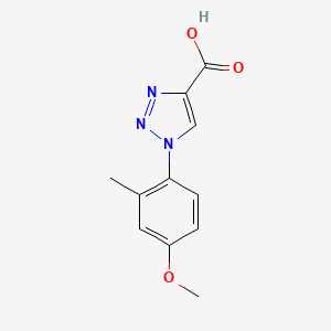molecular formula C11H11N3O3 B1434661 1-(4-甲氧基-2-甲基苯基)-1H-1,2,3-三唑-4-羧酸 CAS No. 1416346-28-5