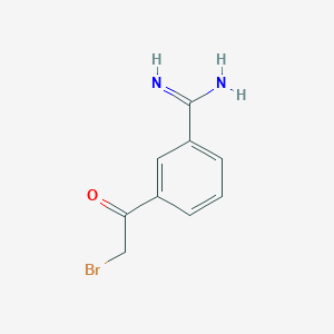 3-(Bromoacetyl)benzene-1-carboximidamide