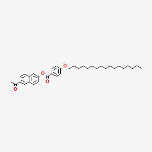 (6-acetylnaphthalen-2-yl) 4-heptadecoxybenzoate