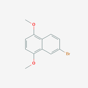 molecular formula C12H11BrO2 B14346650 Naphthalene, 6-bromo-1,4-dimethoxy- CAS No. 91270-71-2