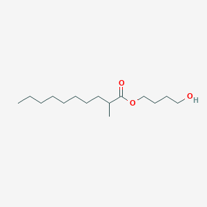 molecular formula C15H30O3 B14346675 4-Hydroxybutyl 2-methyldecanoate CAS No. 91590-59-9