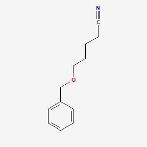 molecular formula C12H15NO B14346709 5-(Benzyloxy)pentanenitrile CAS No. 91477-32-6